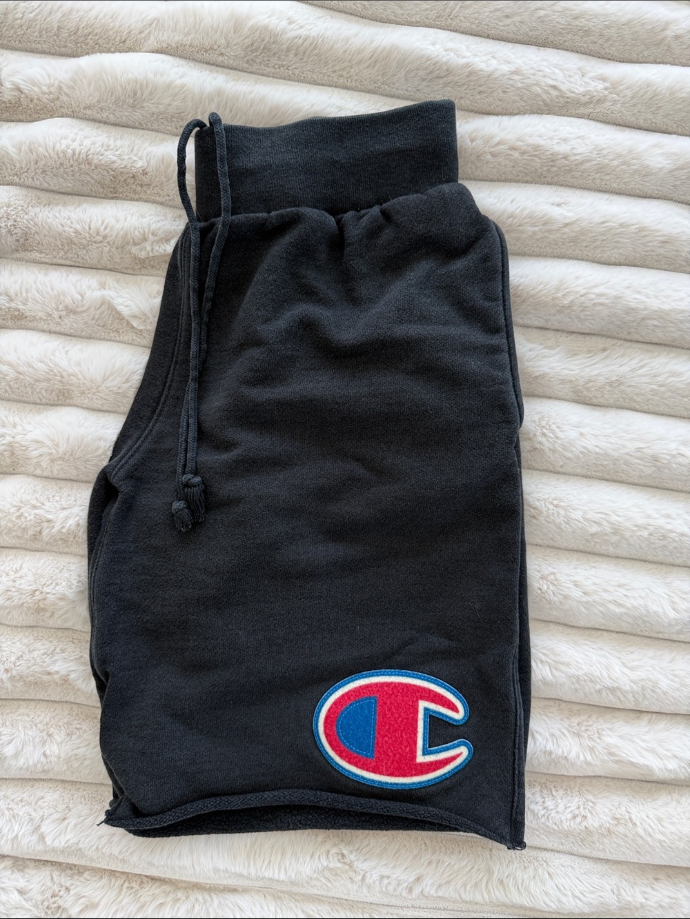 Champion Black Athletic Shorts - Size Men Medium